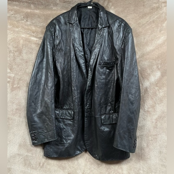 Men's Claiborne Genuine Lamb Leather Jacket - Picture 1 of 5